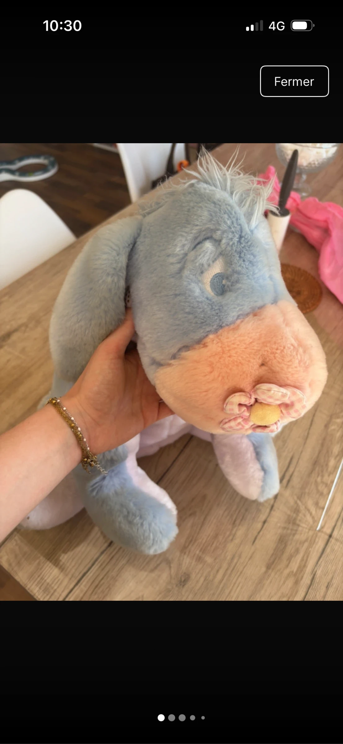 Grosse peluche Bouriquet Winnie l'ourson, Disney Store